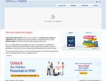 Tablet Screenshot of enrichyourenglish.com